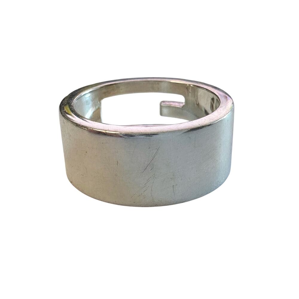 Gucci Abstract G Ring Sterling Silver - Size 4.75 - Picture 12 of 13
